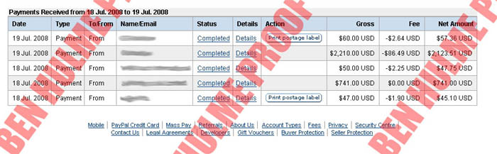proof of earnings